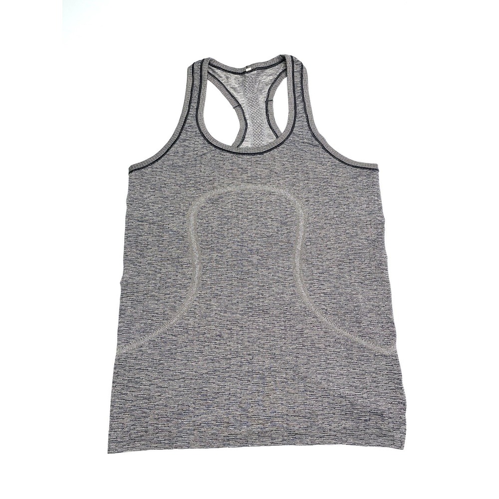 Lululemon Swiftly Tech Racerback Tank Top Grey Space Dye Size 8